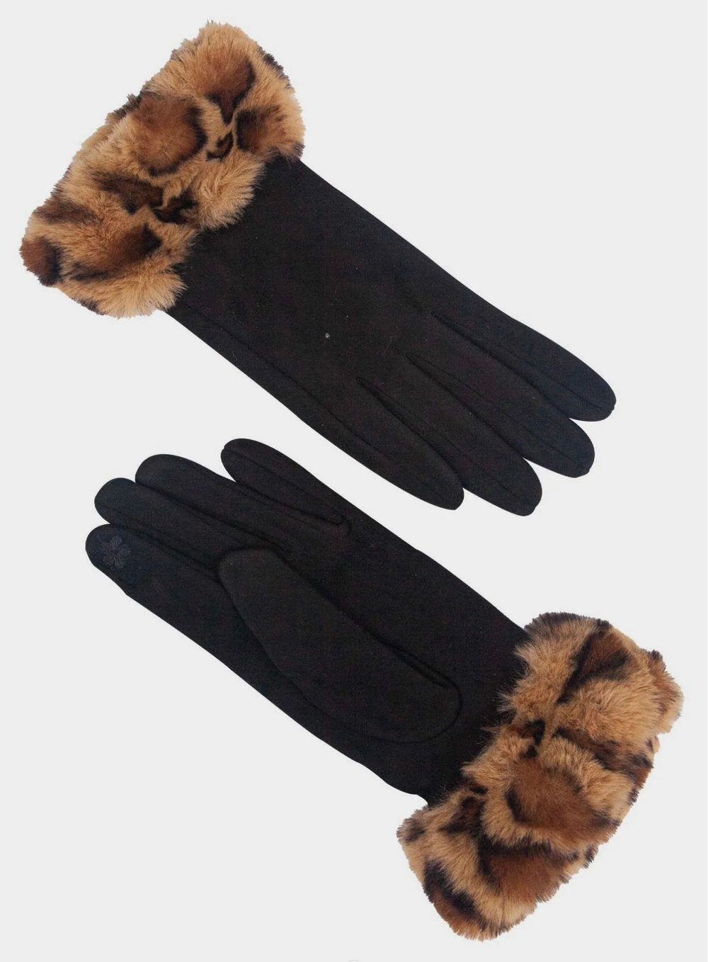 Image of Touch Screen Faux Fur Gloves 