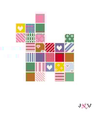 Image 2 of Vintage Patchwork Dog Canvas