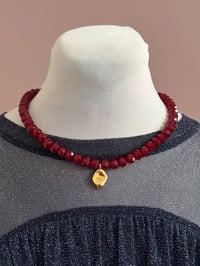 Image 1 of Demure burgundy pearls