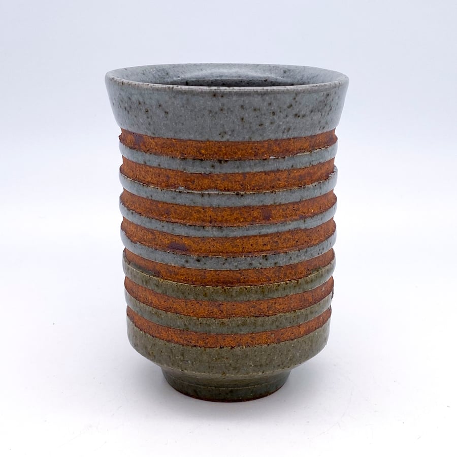 Image of Cup (celadon+stripe)