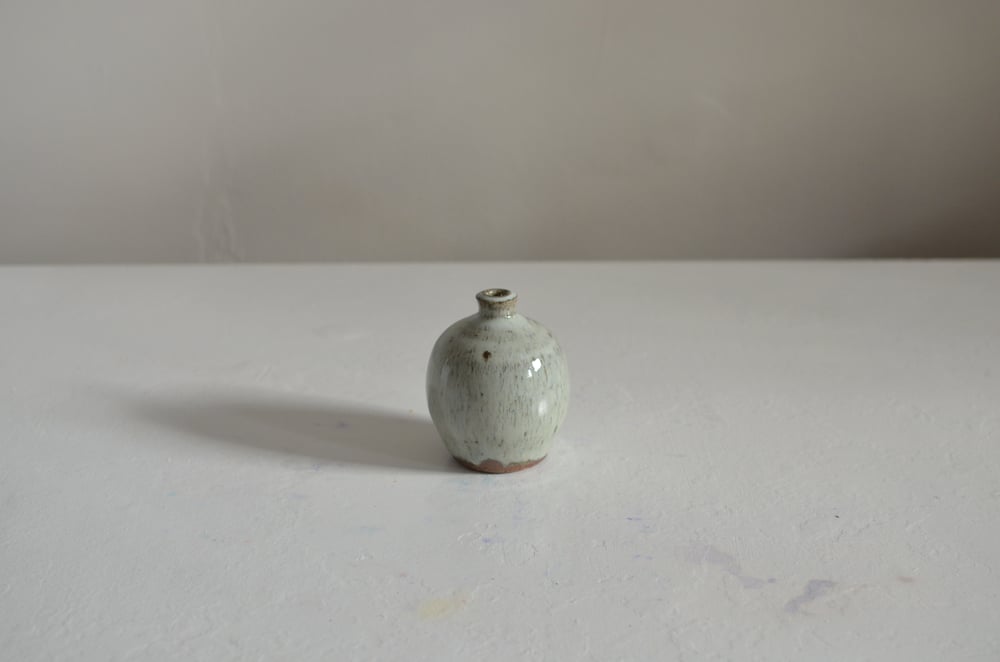 Image of Nuka glazed bud vase - wood fired