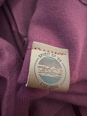 Image of SO58 Unisex Embroidered Sweatshirt in Burgundy 