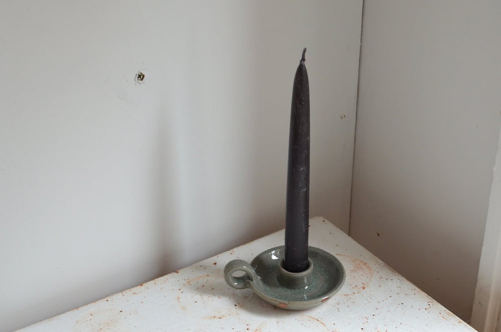 Image of Candle holder, birch ash glaze