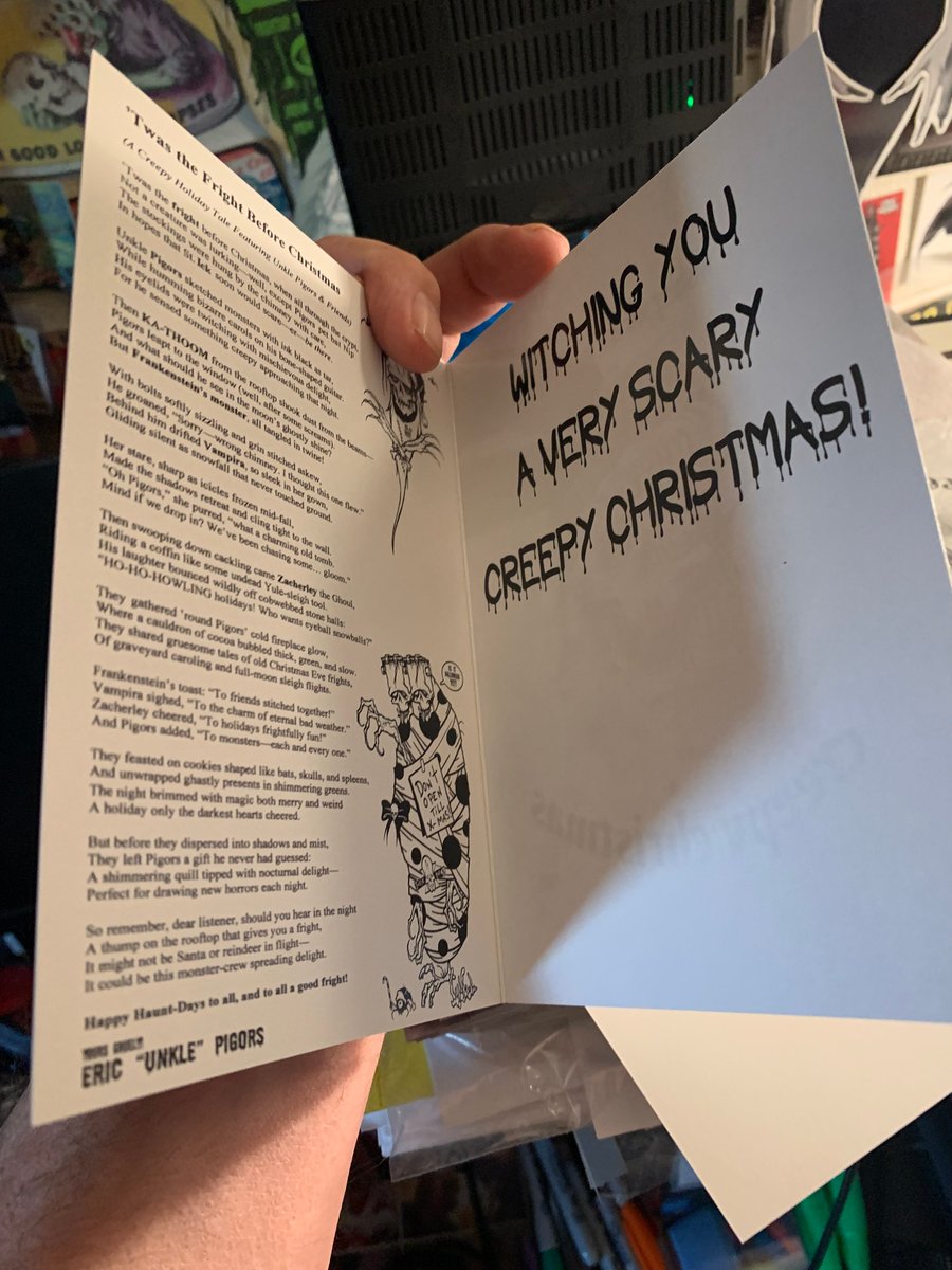 Image of Signed to u CREEPY CHRISTMAS CARD