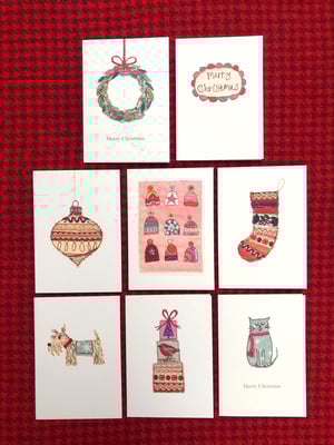 Christmas Printed Card Packs (8 cards)