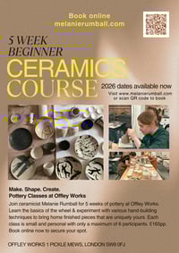5 Week Beginner Ceramics Course 2026