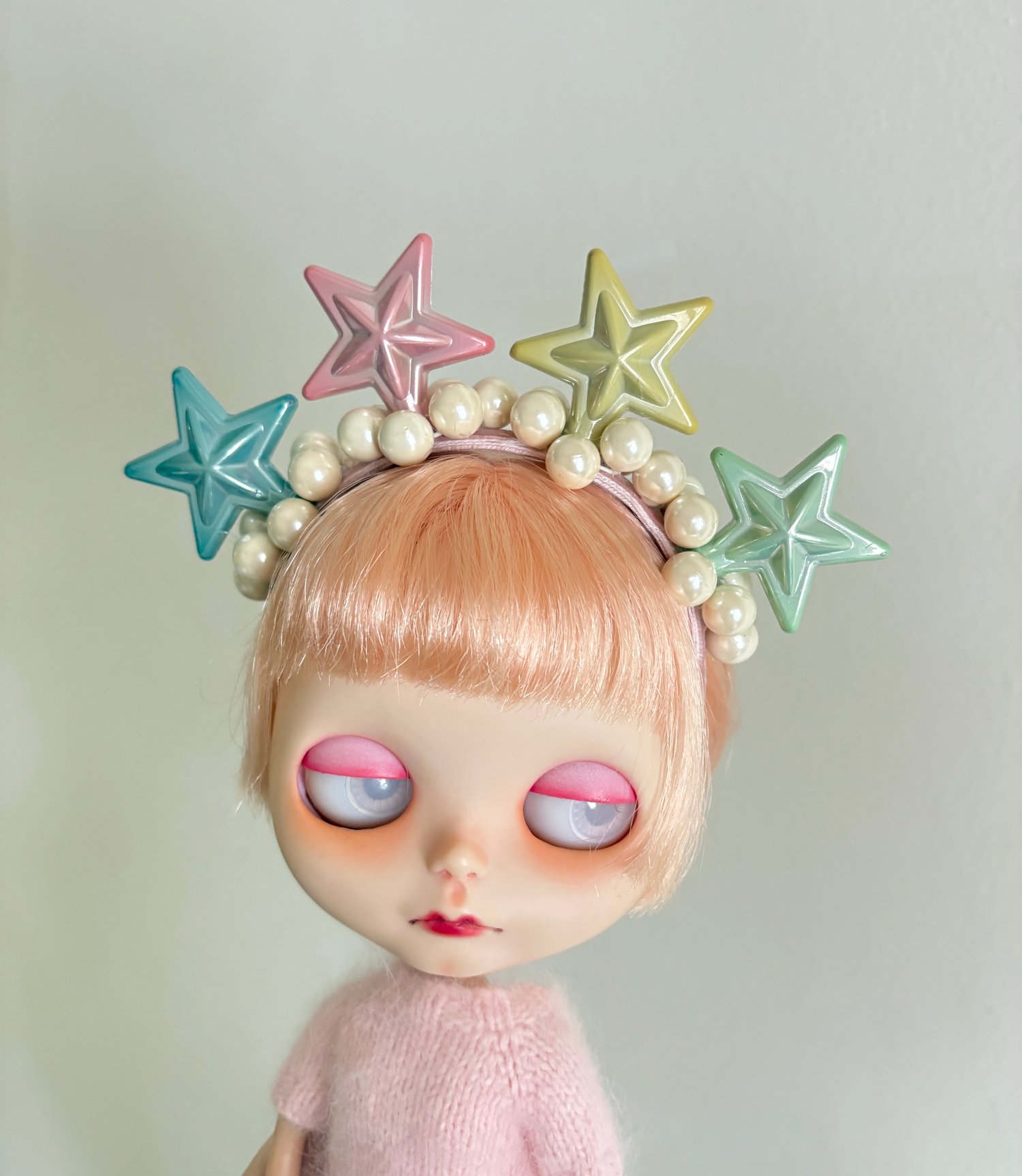 Image of Dreamy Stars Tiara Headband for Blythe Dolls 
