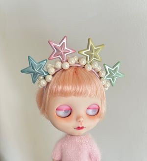 Image of Dreamy Stars Tiara Headband for Blythe Dolls 