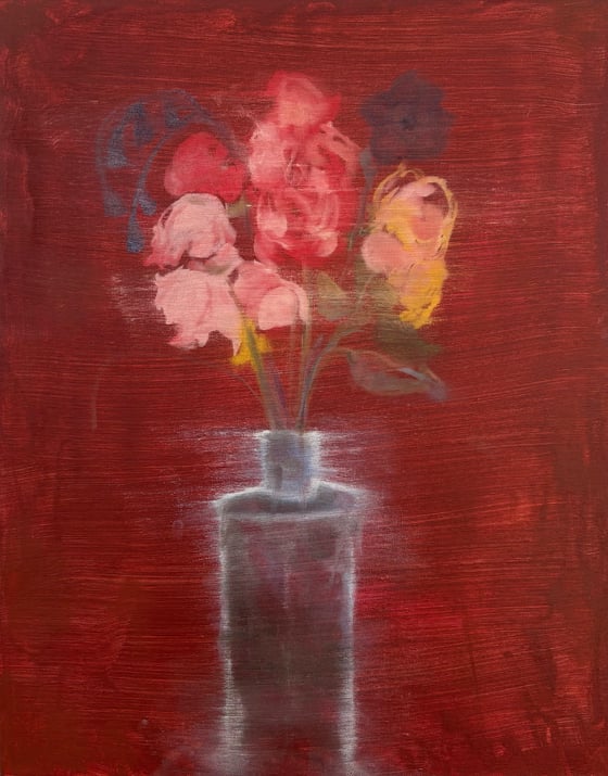 Image of December Flowers (Original Painting)