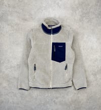 Image 1 of Patagonia Retro-X Fleece Jacket Natural/Blue Small Womens 