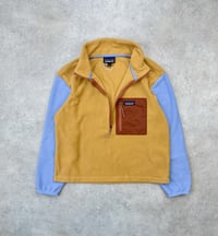 Image 2 of Patagonia Microdini Fleece Pullover Yellow Medium Womens 
