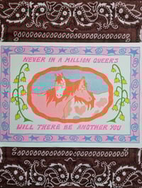 NEVER IN A MILLION QUEERS WILL THERE BE ANOTHER YOU