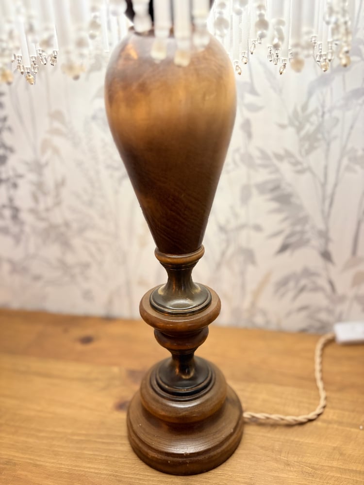 Image of Lampe rétro pampilles de verre 