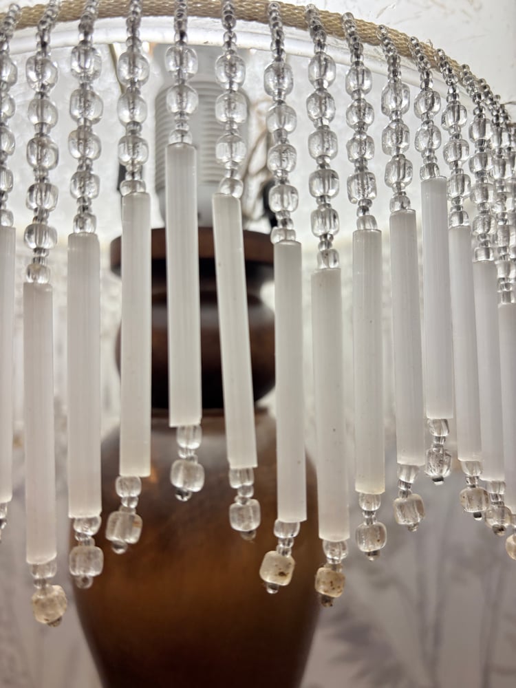 Image of Lampe rétro pampilles de verre 