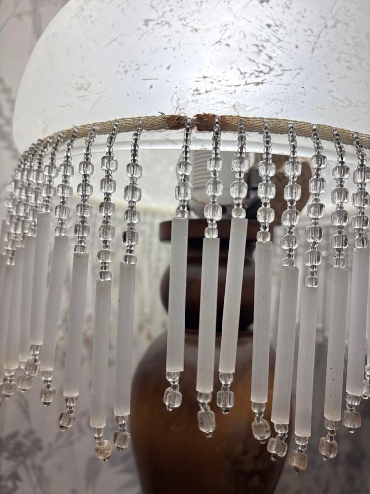 Image of Lampe rétro pampilles de verre 