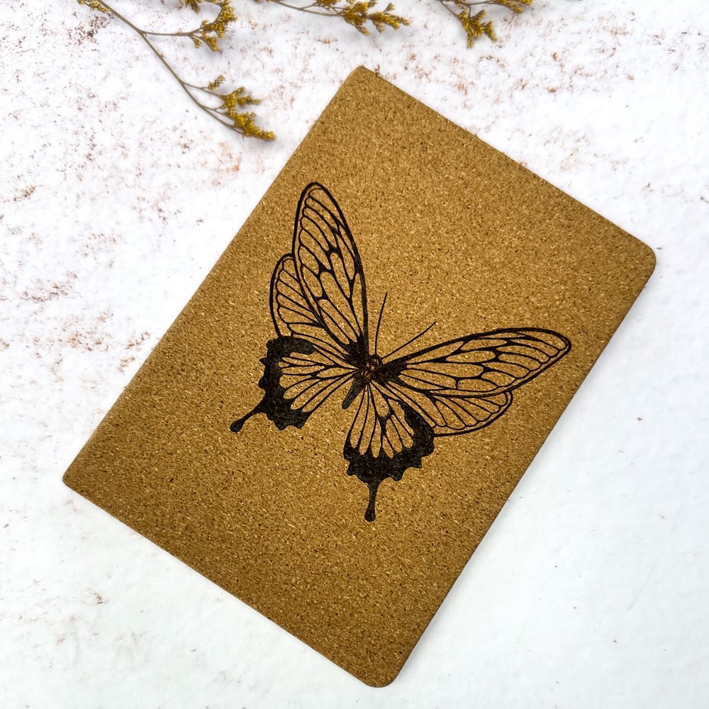 Image of Carnet Ligné en Liège Papillon