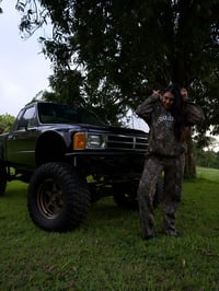 Image 5 of Dark Woodland Camo Fleece Sweat Suit