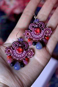 Image 3 of Mini Earrings - Winter berries  - Fermoirs Argent 925 