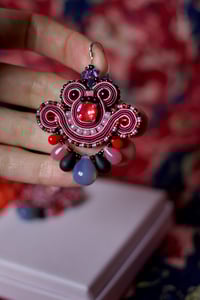 Image 5 of Mini Earrings - Winter berries  - Fermoirs Argent 925 