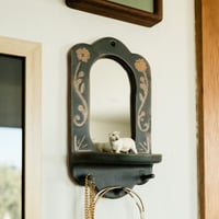 Image 2 of Hand-Painted Mirrored Altar With Pegs