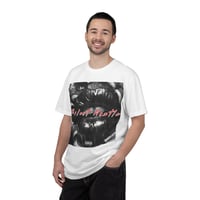 Image 4 of Silent Hustle Graphic T-Shirt — Retro Lip Art Streetwear Tee