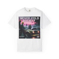 Image 1 of Never Fold Society Graphic T-Shirt — Retro Night Racing Streetwear