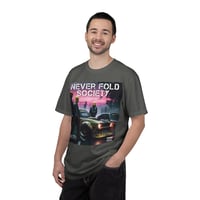 Image 4 of Never Fold Society Graphic T-Shirt — Retro Night Racing Streetwear