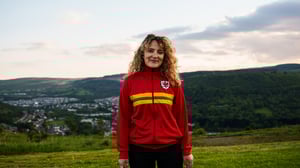 Image of SO58 x CYMRU Vintage Track Top in Red 