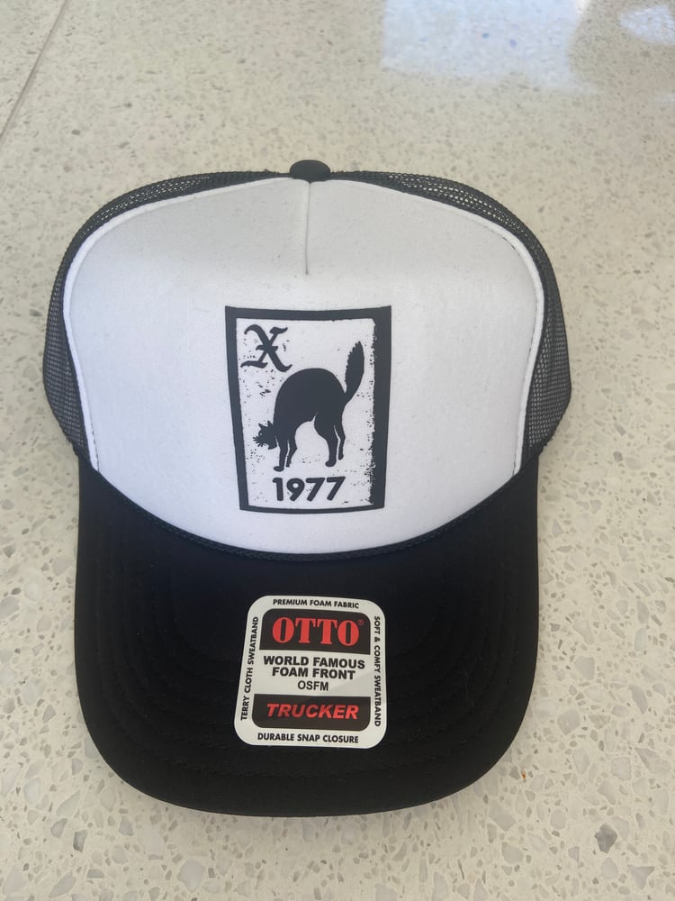Image of Black Cat Trucker Hat