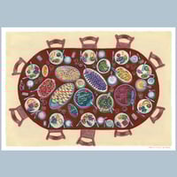 Tawle du dimanche chez Teta et Jeddo - A4 - LIMITED EDITION PRINT