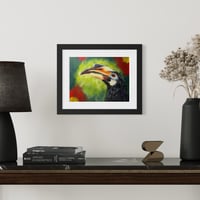 Image 1 of Original Pastel Painting: Hornbill Dreams