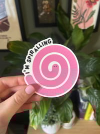 Spiralling Worm Sticker 