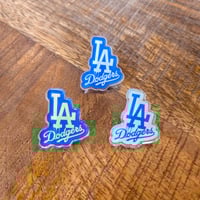Image 2 of LA DODGERS Acrylic Pins - Set of 3