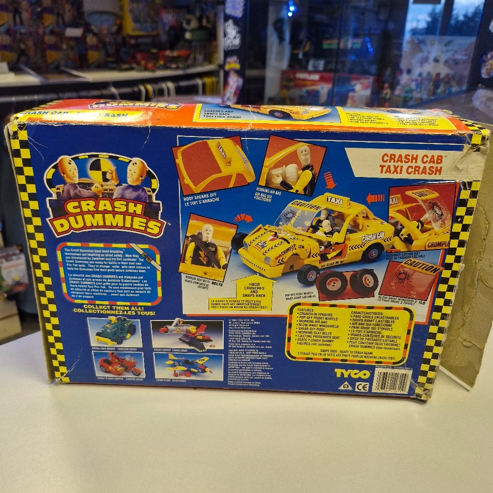 Vintage Tyco Crash Dummies Crash Cab Taxi Crash Vehicle – Boxed