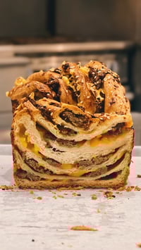 Image 3 of Sausage & Cheddar Brioche Babka