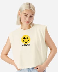 Image 1 of G3 "Sonríe" Muscle Tee Crop