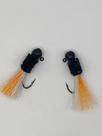Black-Orange-White Bucktail