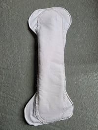 Image 3 of Unbleached Natural Cotton Heavy Absorbency Pads with Hidden Leak Protection Layer- Set of 4