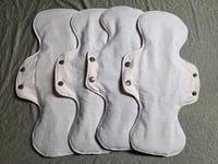 Image 2 of Unbleached Natural Cotton Heavy Absorbency Pads with Hidden Leak Protection Layer- Set of 4