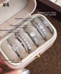 Image 8 of BIJOUX - 5pcs Élégant Floral De Luxe, Feuille, Cuivre Géométrique Micro-Incarnté Anneaux