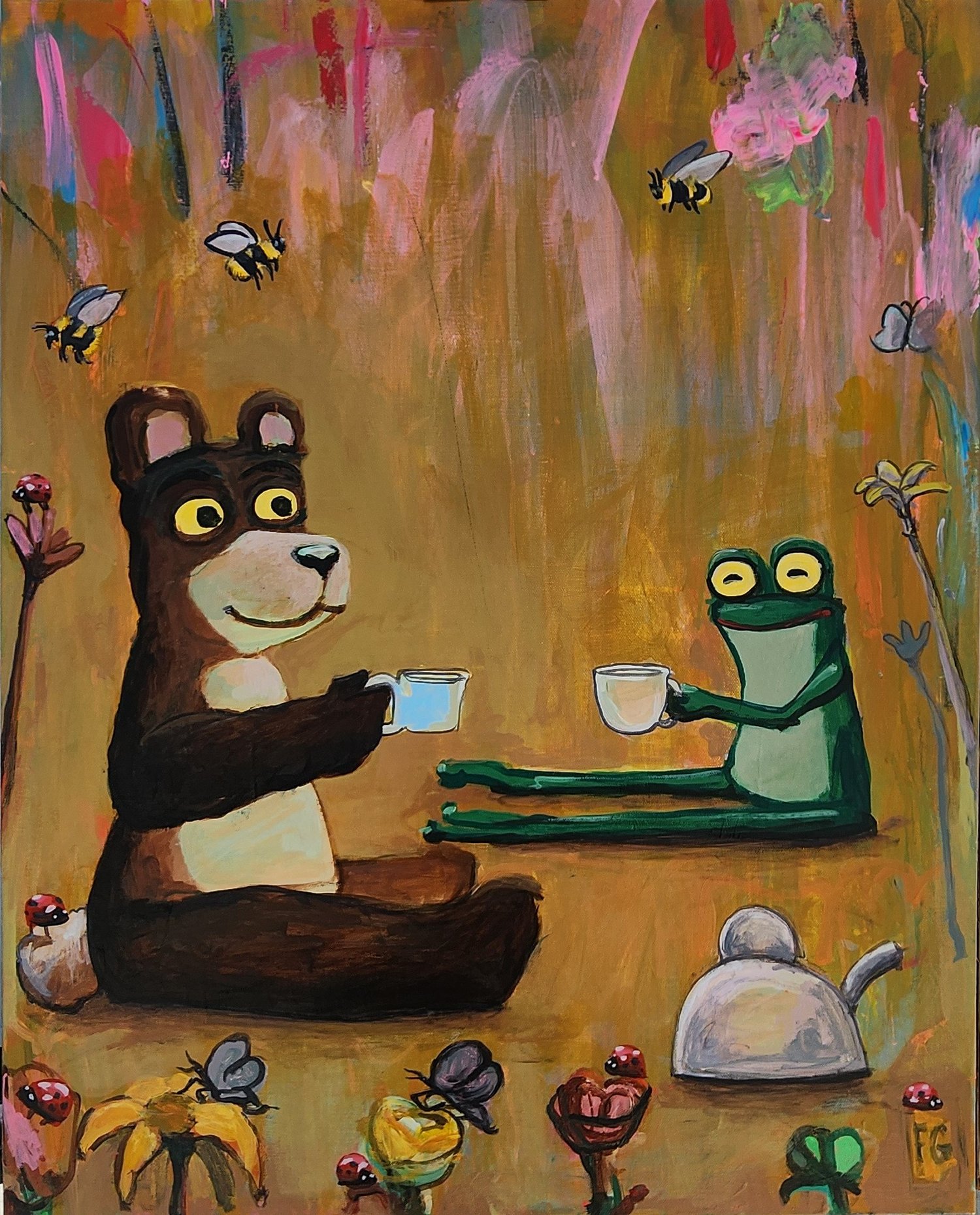 Bear and Frog tea