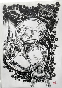 Image of Original ink drawing of Fugitoid