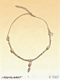 Image 2 of #saltborn moon/sculptured pearl necklace P007