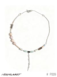 Image 1 of #saltborn moon/sculptured pearl necklace P009