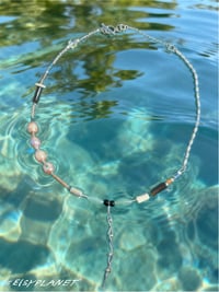 Image 2 of #saltborn moon/sculptured pearl necklace P009