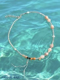 Image 2 of  #saltborn moon/sculptured pearl necklace P008