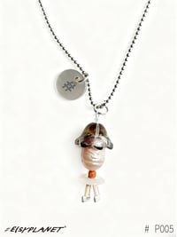 #saltborn moon/sculptured pearl necklace P004