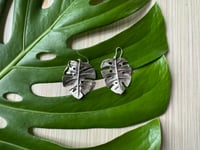 Image 2 of Monsteras Deliciosa earrings