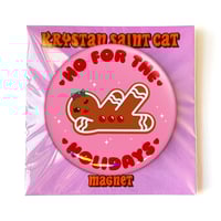 Image 2 of Ho For The Holidays Button/ Magnet