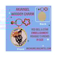 akiangel wooden charm